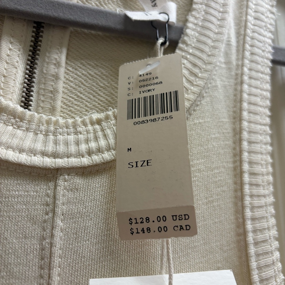 Anthropologie daily practice horizon wide-leg knit jumpsuit